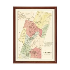 Vecchia mappa di Canton, CT