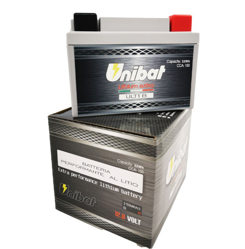 Batteria moto litio unibat - batteria,