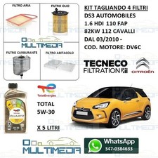 KIT TAGLIANDO 4 FILTRI OLIO