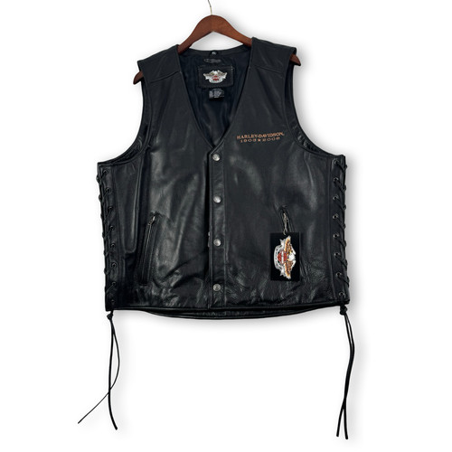 Gilet patch pelle - , harley