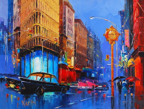 Dipinto olio originale - , ny