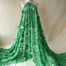 Pizzo Guipure Tessuto Con 3D