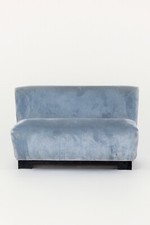 Divanetto in velluto blu