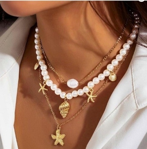 Collana catena stelle - , marine