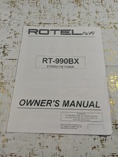 Rotel 990bx manuale - rt-990bx,