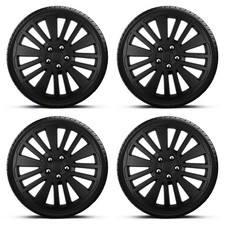 Coprimozzo coprimozzo copricerchio 16" nero subacqueo x4 adatto a Citroen C1