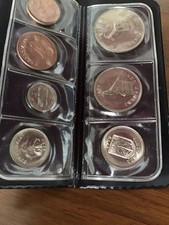 Rhodesia 1970 1975 1976 (vari anni) Set 7 monete da collezione da 1/2 a 25 centesimi