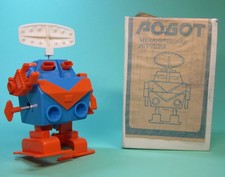 POBOT WIND-UP ORIGINALE ROBOT RUSSO CON ORIG. SCATOLA ANNI 70 CIRCA