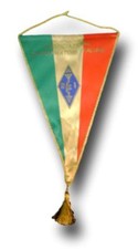 Gagliardetto bandierina bandiera d'epoca associazione italiana radioamatori