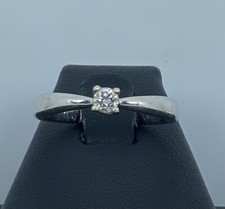 ANELLO DONNA SOLITARIO YUKIKO IN ORO BIANCO 18KT 750 E DIAMANTE TAGLIO BRILLANTE