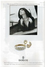 PUBBLICITA' ORIGINALE VINTAGE ANNI 90 - GIOIELLI DAMIANI MILANO