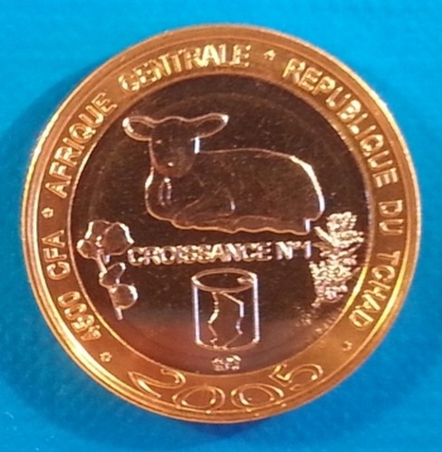 Tchad 4500 francs cfa - francs, 2005