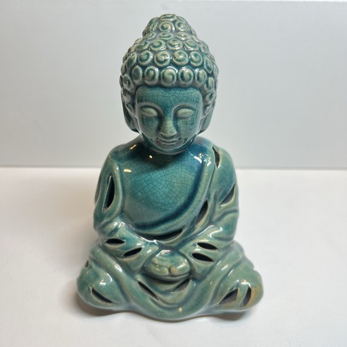Rulai buddha turquoise ceramic - buddha,