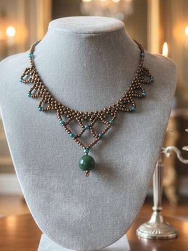 Collana artigianale retrò - artigianale,