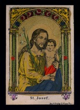 santino incisione 1800 S.GIUSEPPE  koppe PRAGA