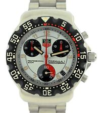 Orologio Tag Heuer 38mm Uomo Formula 1 Bianco F1 Edizione Cronometrista - Ref: CA1212-1!