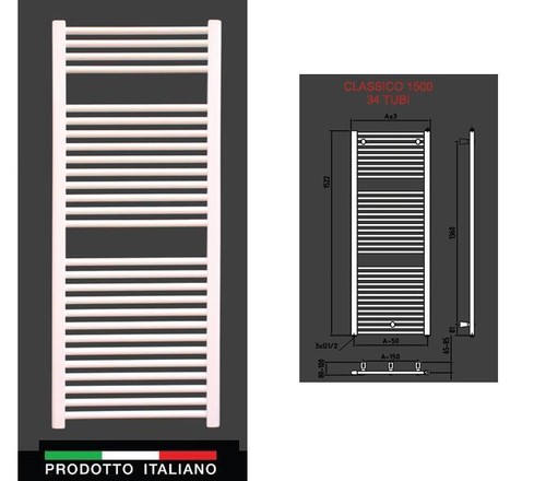 Termoarredo elettrico acciaio - elettrico,