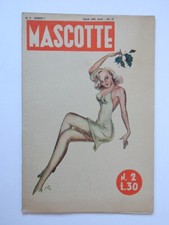MASCOTTE 1946 vecchia rivista nr 2 man magazine vintage