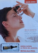 Pubblicità Advertising Italian Ritaglio 1996 AMARO AVERNA