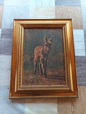 Dipinto Asinello In Cammino Riproduzione  Poligrafico Dello Stato F. Palizzi