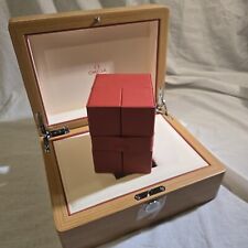 Scatola originale per orologio Omega in legno * P&P Regno Unito gratuito