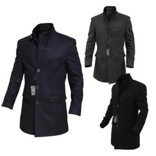 Cappotto UOMO CoatsAndCoats Modello BOLOGNA Made in Italy - Nero Grigio Blu DD