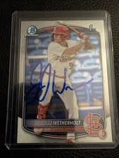 2025 Bowman 1st Prospect Autographs JJ Wetherholt Chrome Autograph Card
