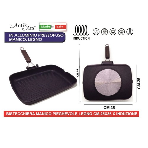 Bistecchiera antiaderente - bistecchiera,