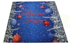 Tappeto natale blu BUONE FESTE