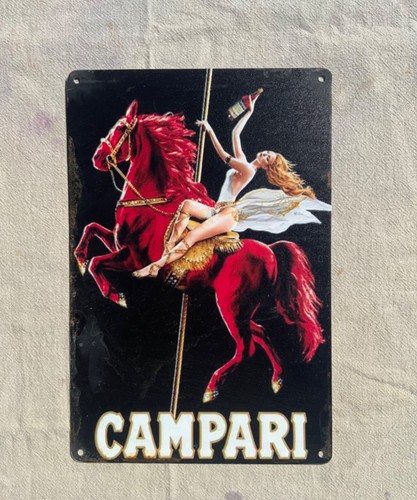 Insegna metallo campari - metallo,,