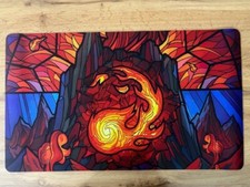 Red Mana Fire Playmat MAGIC MTG Tappetino High Quality New Nuovo