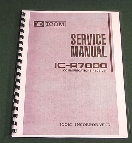 Icom r7000 manuale - icom, ic-r7000