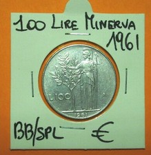 100 LIRE 1961  MINERVA1°TIPO