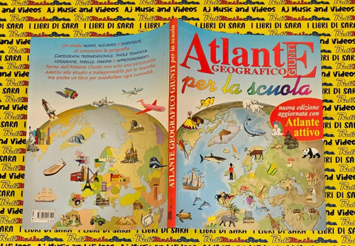 Book libro atlante - book, geografico