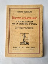 MUSSOLINI - DISCORSO DELL'
