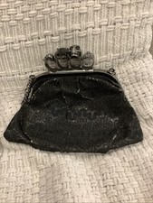 Borsa a tracolla Knuckle nera pizzo borsa donna borsetta teschio gotico grunge Y2K