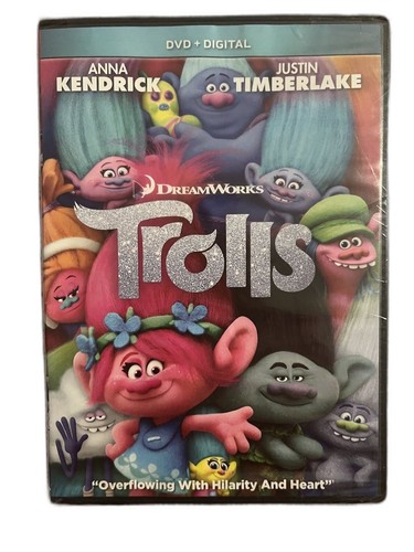 Trolls dvd 2016 - dreamworks, new