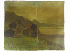 QUADRO AD OLIO VINTAGE FIRMATO