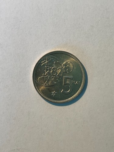 Moneta spagnola pesetas - spagnola, 5
