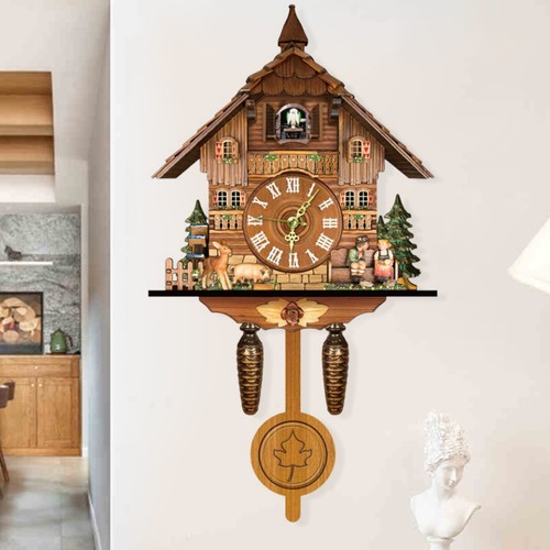 Orologio cucù foresta - a, nera