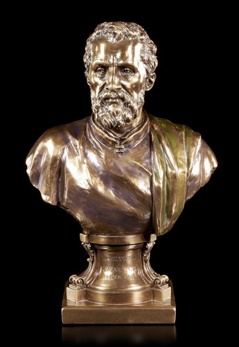 Michelangelo buonarroti busto - michelangelo,