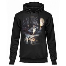 Felpa dark ember moto - felpa, lupo