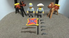 Playmobil - Western Oeste - Soldados Confederados Sur - 3783 - (COMPLETO) R