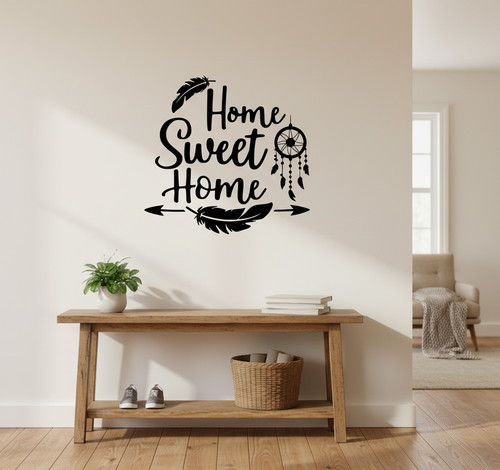 Sticker mural home sweet - mural,