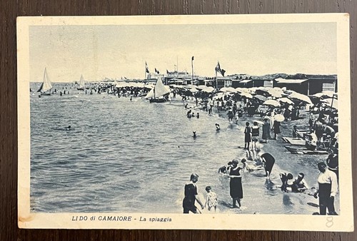 Vecchia cartolina lido - vecchia,