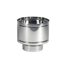 Antivento a botte in acciaio