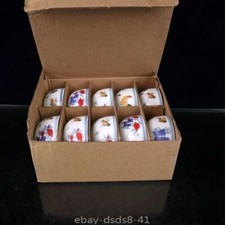 Dieci tazze porcellana cinese