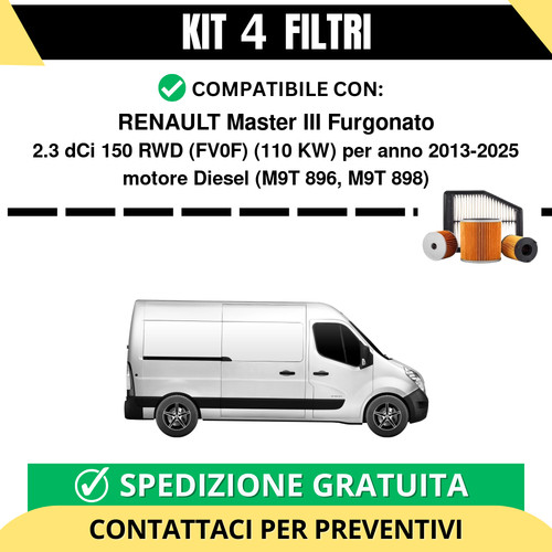 Kit filtri tagliando per - 4,