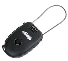 Lucchetto Antifurto a Combinazione per Casco Moto Ciclo 74 cm x Ø 3 mm - C90676