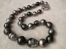 Collana di perle di Tahiti Barocche E Argento 925